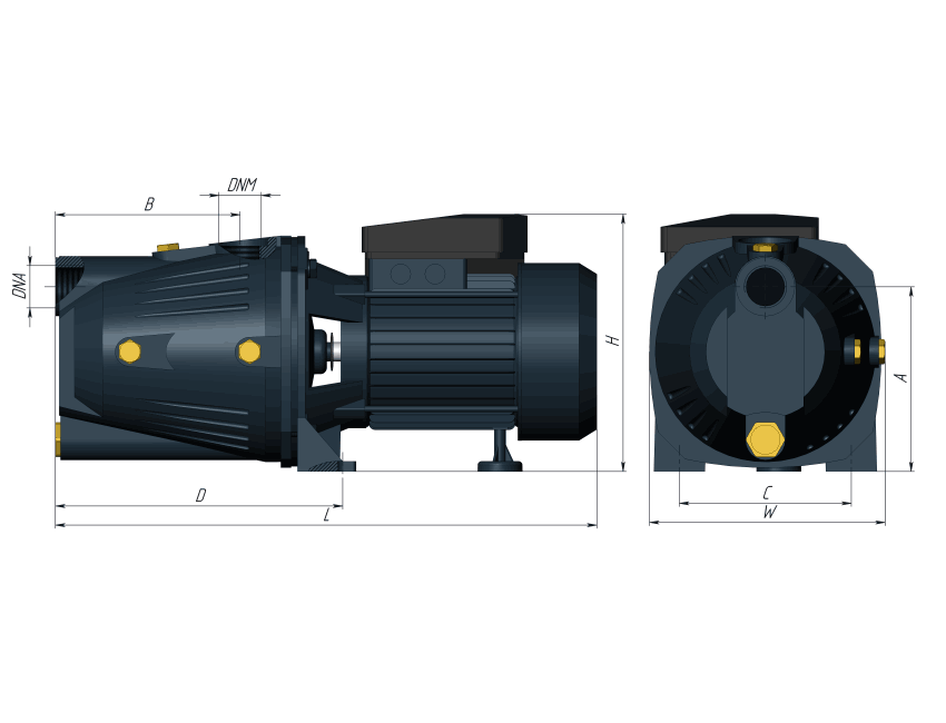 Поверхностный насос UNIPUMP JET 100 L — изображение 4