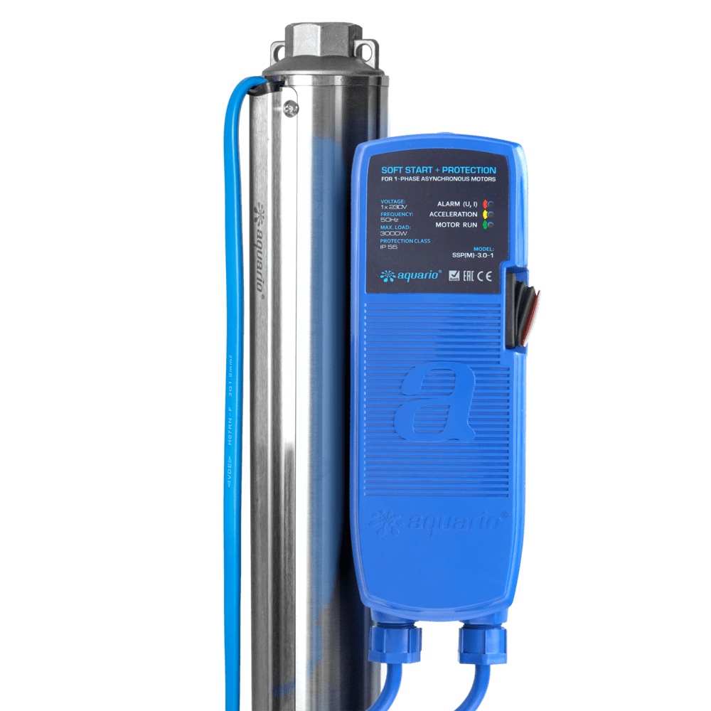 Скважинный насос Aquario ASP1Е-100-75 каб. 60м (P) с плавным пуском — изображение 3